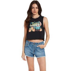 image:imageVolcom Womens Stone Hour Crop TankBlack