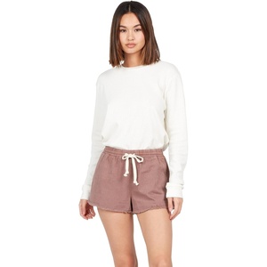 image:imageVolcom Womens Strutin Stone Elastic Waist ShortRaisin