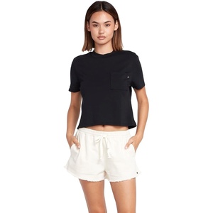 image:imageVolcom Womens Strutin Stone Elastic Waist ShortSand