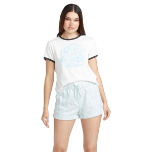 image:imageVolcom Womens Sunday Strut Elastic Waist ShortChlorine