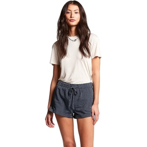 image:imageVolcom Womens Sunday Strut Elastic Waist ShortEngineer Stripe