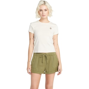 image:imageVolcom Womens Sunday Strut Elastic Waist ShortMoss
