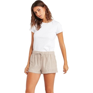 image:imageVolcom Womens Sunday Strut Elastic Waist ShortVintage Brown