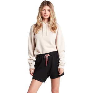 image:imageVolcom Womens Truly Stoked Elastic Waist Fleece Sweat ShortBlack