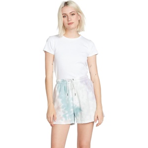 image:imageVolcom Womens Truly Stoked Elastic Waist Fleece Sweat ShortStone Blue
