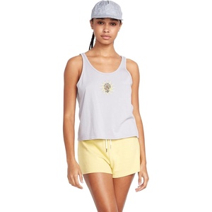 image:imageVolcom Womens to The Bank Organic Cotton Graphic Tank Top  Relaxed Boxy Fit Breezy Summer StyleMoonbeam