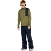 image:imageVolcom Mens Gridlock 14 Zip Mock Neck Snowboard Base Layer Fleece SweatshirtIvy S5