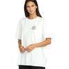 image:imageVolcom Womens Stones Throw Short Sleeve Boyfriend Tee  Organic Cotton Jersey TShirtStar White White