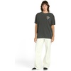 image:imageVolcom Womens Stones Throw Short Sleeve Boyfriend Tee  Organic Cotton Jersey TShirtVintage Black Stones