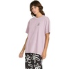 image:imageVolcom Womens Stones Throw Short Sleeve Boyfriend Tee  Organic Cotton Jersey TShirtViolet Ice