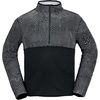 image:imageVolcom Mens Gridlock 14 Zip Mock Neck Snowboard Base Layer Fleece SweatshirtBlack Print