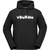 image:imageVolcom Mens Hydro Fleece Riding Hoodie  Waterrepellent Sweatshirt With Storm Hood amp ThumbholesBlack
