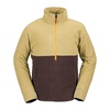 image:imageVolcom Mens Polar Fleece Mock Neck 12 Zip Snowboard Ski BaselayerDark Khaki S4