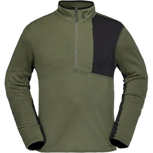 image:imageVolcom Mens Gridlock 14 Zip Mock Neck Snowboard Base Layer Fleece SweatshirtIvy S5