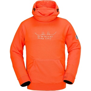 image:imageVolcom Mens Hydro Fleece Riding Hoodie  Waterrepellent Sweatshirt With Storm Hood amp ThumbholesRed