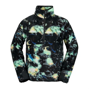image:imageVolcom Mens Polar Fleece Mock Neck 12 Zip Snowboard Ski BaselayerSpritz Black S4