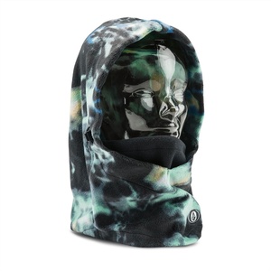 image:imageVolcom Mens Travelin Hood Snowboard Neck WarmerSpritz Black S4