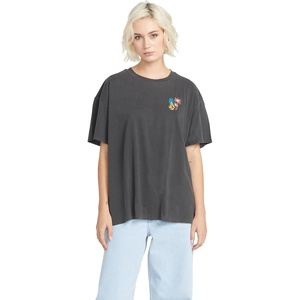 image:imageVolcom Womens Stones Throw Short Sleeve Boyfriend Tee  Organic Cotton Jersey TShirtBlack