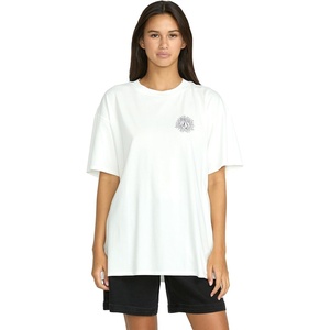 image:imageVolcom Womens Stones Throw Short Sleeve Boyfriend Tee  Organic Cotton Jersey TShirtStar White White