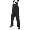 image:imageVolcom Mens Roan Bib Overall Snowboard Pant  15k Waterproof 2layer Repreve FibersBlack White