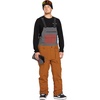 image:imageVolcom Mens Roan Bib Overall Snowboard Pant  15k Waterproof 2layer Repreve FibersCaramel