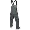 image:imageVolcom Mens Roan Bib Overall Snowboard Pant  15k Waterproof 2layer Repreve FibersCharcoal