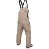 image:imageVolcom Mens Roan Bib Overall Snowboard Pant  15k Waterproof 2layer Repreve FibersChestnut Brown
