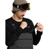 image:imageVolcom Mens Roan Bib Overall Snowboard Pant  15k Waterproof 2layer Repreve FibersDark Grey