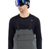 image:imageVolcom Mens Roan Bib Overall Snowboard Pant  15k Waterproof 2layer Repreve FibersGrey Grey