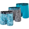 image:imageVolcom Mens Boxer Briefs 3 Pack Poly Spandex Performance FLYLESS Support Boxer Briefs UnderwearDark TurquoiseHeather GreyTeal