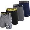 image:imageVolcom Mens Boxer Briefs Poly Spandex Performance Boxer Briefs UnderwearBlkwhiteBlackGreyNavy