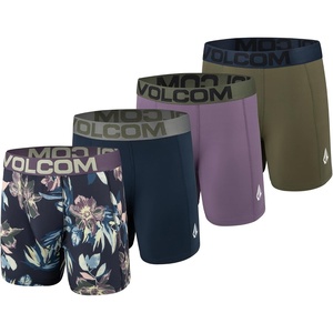 image:imageVolcom Mens Boxer Briefs Poly Spandex Performance Boxer Briefs Underwear with Comfort Flex Side Panel Sleek Modern LookHunter GreenNavyPurpleMulti