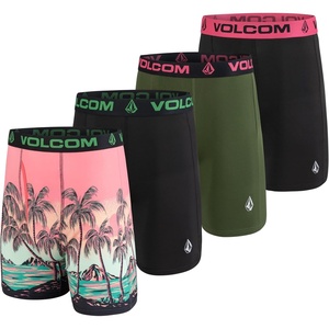 image:imageVolcom Mens Boxer Briefs Poly Spandex Performance Boxer Briefs UnderwearMultiBlackHunter GreenBlack