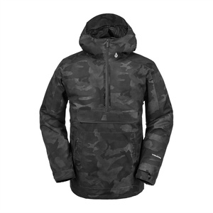 image:imageVolcom Mens Brighton Pullover Anarok Hooded Snowboard JacketBlack Camo