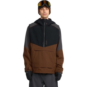 image:imageVolcom Mens Brighton Pullover Anarok Hooded Snowboard JacketBrown