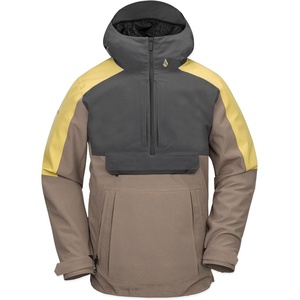 image:imageVolcom Mens Brighton Pullover Anarok Hooded Snowboard JacketChestnut Brown