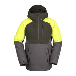 image:imageVolcom Mens Brighton Pullover Anarok Hooded Snowboard JacketDark Grey