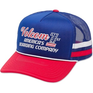image:imageVolcom Mens Cheese Mesh Trucker HatFroth Chili Red