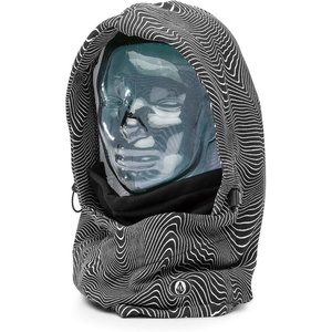 image:imageVolcom Mens Hydro Fleece Hood Snowboard Neck WarmerBlack Print S5