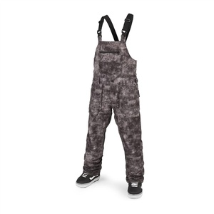 image:imageVolcom Mens Roan Bib Overall Snowboard Pant  15k Waterproof 2layer Repreve FibersAcid Black