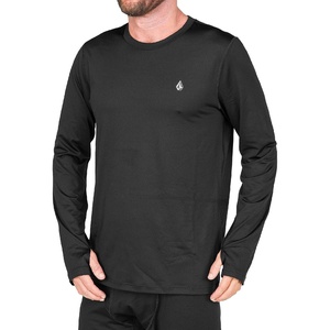 image:imageVolcom Mens VScience Midweight Long Sleeve Thermal Base Layer Shirt  Quick Dry ThumbholesBlack