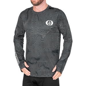 image:imageVolcom Mens VScience Midweight Thermal Base Layer Long Sleeve ShirtBlack Print