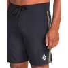 image:imageVolcom Mens 18 Boardshorts  Stretch Swim Trunks with Drawstring Waist and Back Flap PocketLawton Black