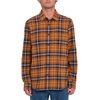 image:imageVolcom Mens Caden Plaid Long SleeveChestnut Brown