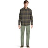 image:imageVolcom Mens Caden Plaid Long SleeveDark Olive Green