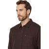 image:imageVolcom Mens Caden Solid Long Sleeve Button Down ShirtDark Brown