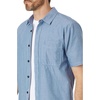 image:imageVolcom Mens Date Knight Short Sleeve Classic Fit Button Down ShirtChambray