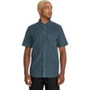 image:imageVolcom Mens Date Knight Short Sleeve Classic Fit Button Down ShirtDark Slate