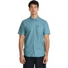 image:imageVolcom Mens Everett Oxford Short Sleeve Button Down Woven ShirtUsed Blue