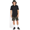 image:imageVolcom Mens Hazard Performance Short Sleeve Lightweight Golf PoloBlack